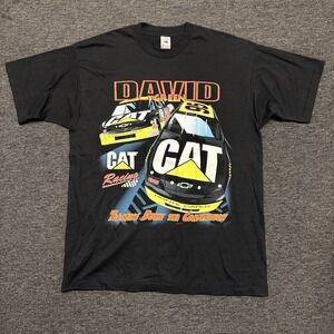 Vintage David Green Cat NASCAR AOP 1996 T‑Shirt XL New Old Stock Never Worn